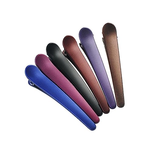 SAFIGLE 12stücke Rutschfeste Matte Haarspangen Im Entenbill-design Für Frauen Und Mädchen Vielseitige Haarklammern Zufälligen Farben Für Friseure Und Haarschmuck von SAFIGLE