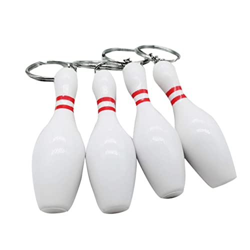 SAFIGLE 12 Stück Bowling-Auto- -schlüsselanhänger Kunststoff- -Ornament-schlüsselring -schlüsselanhänger Für Tasche Und Schlüsselhalter von SAFIGLE