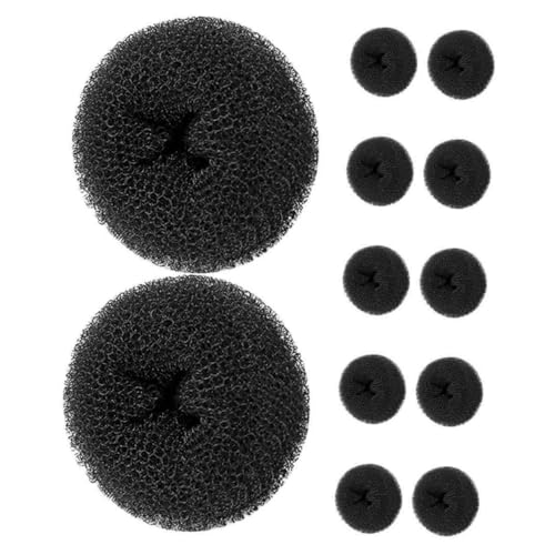 SAFIGLE 12stücke Haar-donut Für Frauen Dutt-maker Teilen Haarstyling-werkzeug Haarknoten-maker Aus Elastischem Material Reise-haarspange Für Chignon Und Dutt Diy-frisuren-halter Für Arbeit von SAFIGLE