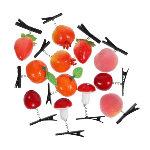 SAFIGLE 12stücke Haarspangen Mit Obstmotiv Haarklammer Für Frauen Und Mädchen Kreative Fruchtform Langlebiges Material Täglicher Gebrauch Und Partys Geeignet von SAFIGLE