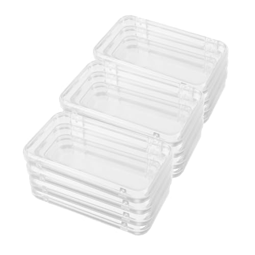 SAFIGLE 12stücke Rechteckiger Transparenter Kunststoffbehälter Für Aufdrücknägel Organizer Für Künstliche Nägel Aufbewahrungsbox Für Bastelzubehör Halter Für French Tips von SAFIGLE