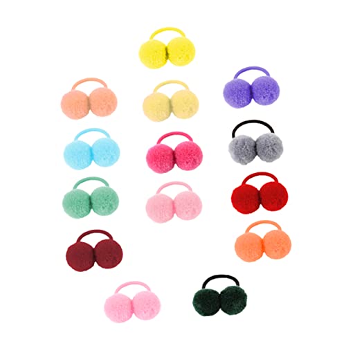 SAFIGLE 14stücke Elastische Plüsch Ball Haar Halter Ringe Für Junge Mädchen Mädchen Mit Gummiband Haarband Und Elastische Haargummis Als Haar Accessoires Für Alltag Und Partys von SAFIGLE