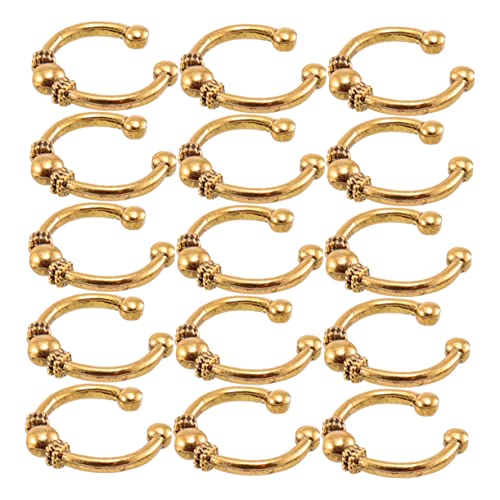 SAFIGLE 15 Stück Haarnadel-kopfbedeckung Winzig Styling Für Klein Bobby Pins Mini Mädchen Haarspangen Frauen Haarklammer Silberne Haarspange Flechten Zubehör Haarschmuck Golden Legierung von SAFIGLE