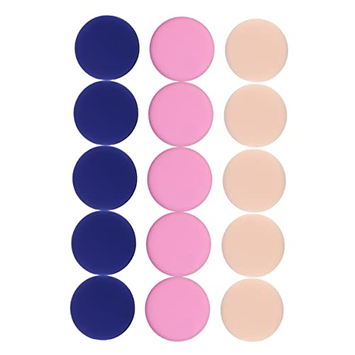 SAFIGLE 15 Stück Teiliges Puderquaste Dual Use Make Up für Flüssige und Pudrige Foundation zur Haut für Verschiedenen Farben Hautfarbe im Opp Beutel von SAFIGLE