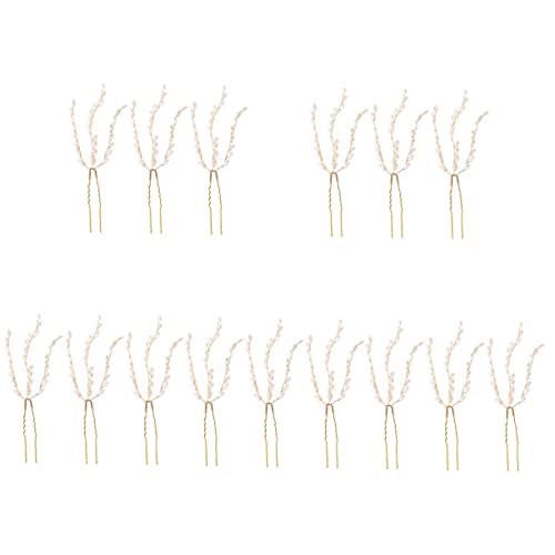 SAFIGLE 15 Stück Weizenohr Perlen Haarnadel Chignon Nadel Perlen Haarstab Hochzeit Tiara Mädchen Haarnadel Braut Haar Accessoires Chinesische Haar Essstäbchen Japanische Haar von SAFIGLE