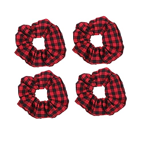 SAFIGLE 15 Stück schickes Haarseil Mädchen dehnbare Haargummis Zubehör Haarbänder für feines Damenhaar Stirnband Haarring aus Stoff vielseitiger Kopfschmuck Haarfixierungsseil rot von SAFIGLE