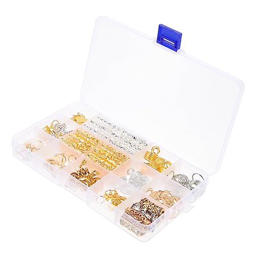 SAFIGLE 159 Stück Teiliges Haarschmuck für Dreadlocks und Zöpfe Braid Ringe und Haarperlen für Frisuren für Hochzeiten Partys von SAFIGLE