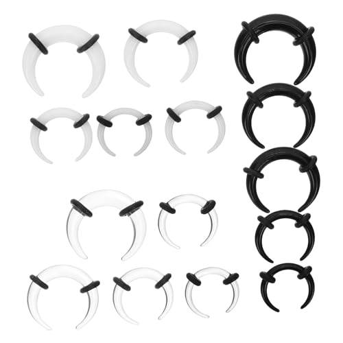 SAFIGLE 15stücke Septumringe Aus Nasenstecker Für Ohr Nase Stretching Für Frauen Hautfreundlich Und Bruchfest von SAFIGLE