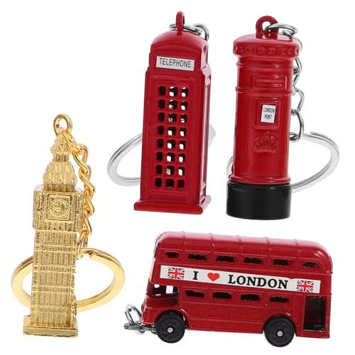 SAFIGLE London Bus Schlüsselanhänger 16 STK Souvenirs Schlüsselanhänger London Souvenirs -Bus- Autoschlüsselhalter Verkaufsstand Postfach er von SAFIGLE