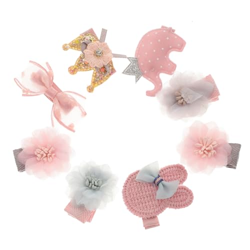 SAFIGLE 16 Stk handgefertigte Haarspangen Haarschmuck für Babys Blumenkrone Haarspangen für Kinder Haarklammer Haarnadel Haarspangen Haarspangen kleinkindclips schmücken Kleine Legierung von SAFIGLE