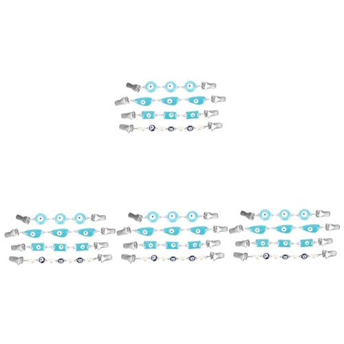 SAFIGLE 16stücke Evil Eye Clips Für Kleidung Metallische Strickjacken Und Schalclips Zubehörteile Für Cardigans Und Schals Vielseitig Einsetzbar Für von SAFIGLE