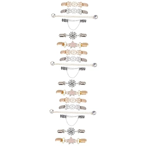 SAFIGLE 18 Stk Pullover-clip Hemdklammern Strickjacke Frauen Kleiden Große Broschenclips Pullover Für Damen Weste-cardigan Für Damen Vintage-verschluss Pullover Brosche Schalnadel Metall von SAFIGLE