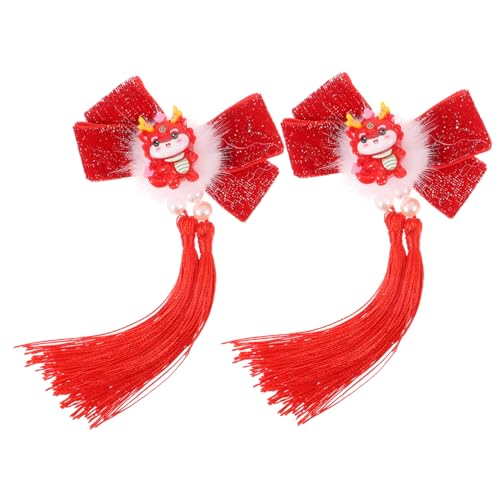 SAFIGLE Damen Haarschmuck Mit Quaste Und Drachenmotiv Elegante Haarspangen Für Hochzeiten Und Festliche Anlässe Für Chinesisches Neujahr Und Besondere Anlässe von SAFIGLE