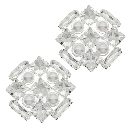 SAFIGLE Strass Schuhclips für Damen Hochzeits Schuhschmuckclip mit Glitzer Brautschuh Schnallen Zubehör Dekorative High Heel Clips Einfach Anzubringen Langlebig und Funkelnd von SAFIGLE