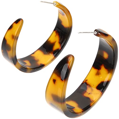 SAFIGLE Retro Leopard Creolen Ohrringe Damen Hypoallergen Ohrschmuck Aus Langlebigem Material Für Besondere Anlässe Modische Runde Ohrringe Für Mädchen Leicht Und Tragbar Für von SAFIGLE