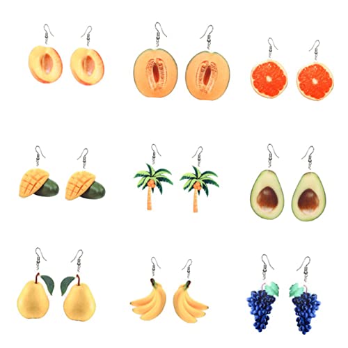 SAFIGLE 1Paar Mode Ohrringe Kreative Hängende Avocado Dangler für Damen Ohrschmuck für Partys oder Alltag Langlebig und von SAFIGLE