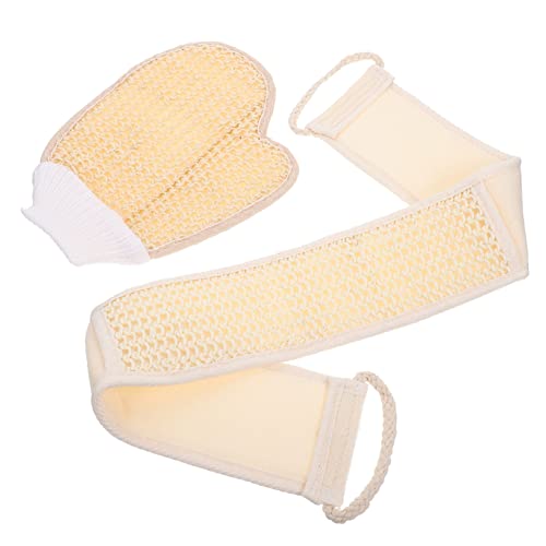 SAFIGLE Badehandtücher Mit Peeling-streifen Und Hautreinigungshandschuh Für Bequeme Körperpflege Und Sanfte Massage Im Bad von SAFIGLE