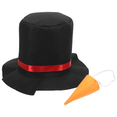SAFIGLE 1Satz Schneemann Kostüm mit Mütze und Nase Weihnachtsdeko für Kreative Bastelideen Langlebig und Wiederverwendbar für Partys und Festliche Anlässe von SAFIGLE