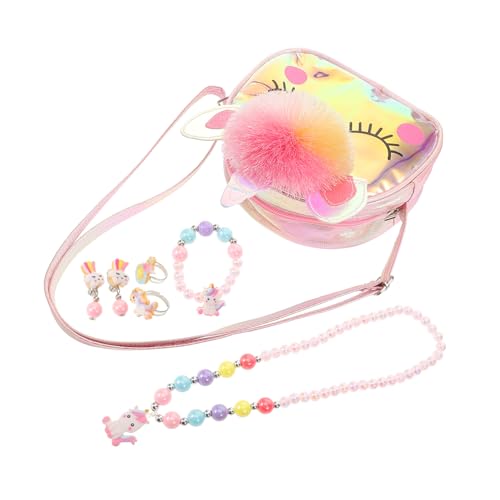 SAFIGLE Schmuckset Für Kleine Mädchen Zarte Halskette Und Armband Dekorativer Kinderschmuck Mit Leuchtenden Farben Verarbeitet Für Kindertanzpartys Und Spielepreise von SAFIGLE