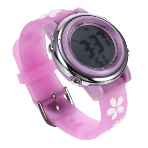 SAFIGLE 1stück wasserdichte Elektronische Uhr Mit Blumenmuster Für Junge Mädchen Adorable Armbanduhr Für Mädchen Cartoon Design Für Geburtstage Und von SAFIGLE