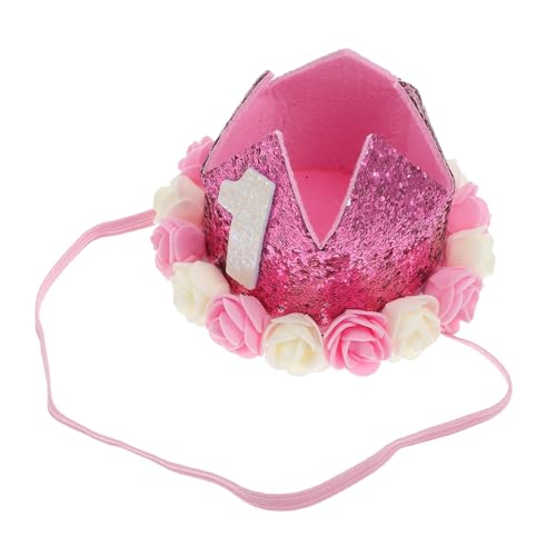 SAFIGLE 1Stk Stirnband für Kinder haarschmuck verkleidung kinder Blumen Geburtstag erster Geburtstagshut Mützen für Babys Haargummis für Babys Leistungskrone Baby-Tiara- von SAFIGLE