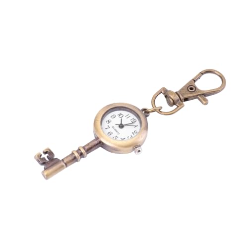 SAFIGLE 1stück Retro Schlüsselanhänger Taschenuhr Mit Antikem Design Vintage Pocket Watch Für Männer Und Frauen Tragbare Schlüsseluhr Antikem Messing Accessoire Für Kleidung Und von SAFIGLE
