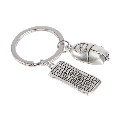 SAFIGLE 1Stk Schlüsselanhänger Kette zappeln Zubehör Halter Computertastaturen Metall Silver von SAFIGLE