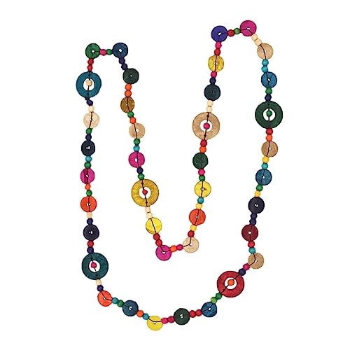 SAFIGLE Retro Bohemian Lange Halskette Für Damen Mit Holzperlen Vintage Ethno-stil Halsschmuck Kleidungs-zubehör Für Jeden Anlass von SAFIGLE