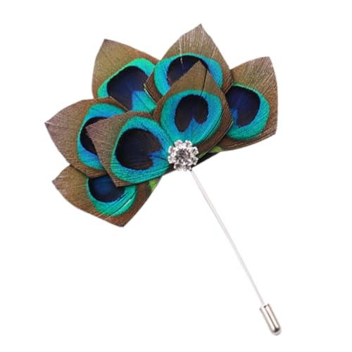 SAFIGLE Federbrosche Aus Elegante Brustnadel Farbecht Und Langlebig Als Kleidungsbrosche Für Sweatshirts Pullover Und Mäntel von SAFIGLE