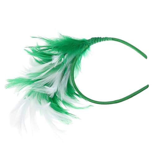 SAFIGLE Federn Stirnband Für Damen Party Kopfschmuck Performance Haar Zubehör Federkopfschmuck Feder Stirnbänder Federn Kopfschmuck Damen Stirnband Party Performance Kopfbedeckung Haar Zub von SAFIGLE