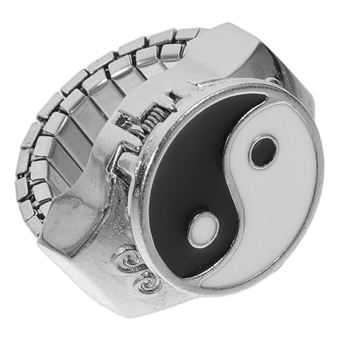 SAFIGLE 1Stück Fingeruhr im Ringdesign Stilvolle Ziffernfingeruhr für Damen und Herren Kreative Zeitansage und Dekorative Fingerverzierung Perfektes Festivalgeschenk von SAFIGLE