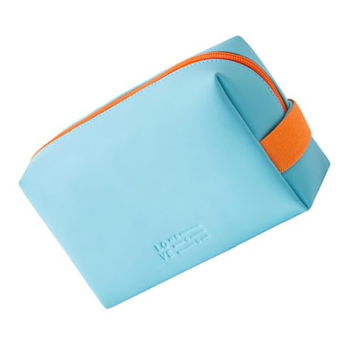 SAFIGLE Kosmetiktasche Damen Mini Aufbewahrungstasche Aus Polyester Und Pu-Leder Für Lippenstift Augenbrauenstift Reisen Und Zuhause von SAFIGLE