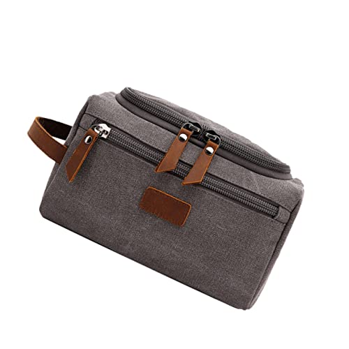 SAFIGLE Aufbewahrungstasche Aus Leinwand Für Männer Tragbare Kosmetiktasche Für Outdoor Und Reisen Leicht Mit Griff Geeignet Als Schmink Oder Rasierset-etui von SAFIGLE