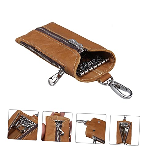 SAFIGLE Münzbörse Autoschlüsselhalter Mit Reißverschluss Münztasche Wechseltasche Für Autoschlüssel Karten Münzen Und Kleinigkeiten Aus Pu-Material von SAFIGLE