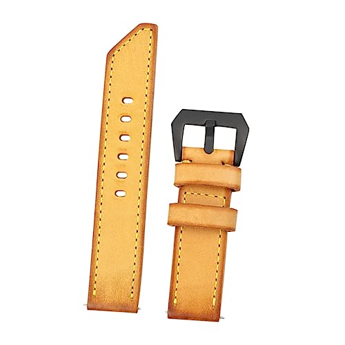 SAFIGLE 1Stück Retro Rindsleder Uhrband Universelles Handgefertigtes Armband Gelb mit Schwarzer Schnalle für Männer Frauen Anlässe Wie Partys Hochzeiten SAFIGLE 1Stück Retro Rindsleder Uhrband Universelles Handgefertigtes Armband Gelb mit Schwarzer Schnalle für Männer Frauen Anlässe Wie Partys Hochzeiten von SAFIGLE