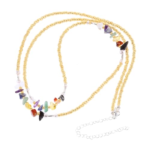 SAFIGLE Bunte Steinbody Chain Verstellbare Bauch Bikini-kette Für Frauen Leicht Für Strandpartys Geeignet Für Verschiedene Outfits Perfektes Für Ihre Liebsten von SAFIGLE