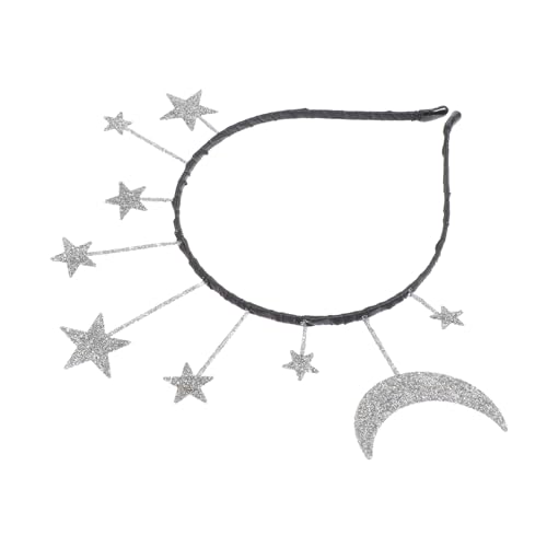 SAFIGLE 1Stück Zartes Sternen Mond Haarband Für Damen Funkelnde Kopfbedeckung Für Festlichkeiten Cosplay Und Partys Leichtes Und Bequemes Material Für Stimmungsvolle Looks von SAFIGLE