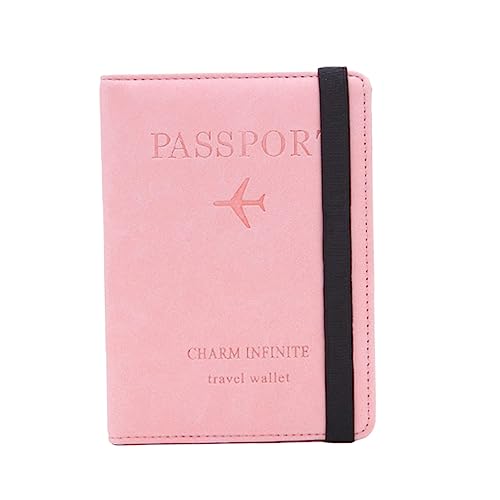 SAFIGLE 1stk Fall Geldbörsen Wallet Passinhaber RFID-geldbörse Reisepassetui Reisepass Brieftasche Rosa Lederwaren Fotoausdruck Damen von SAFIGLE