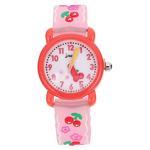 SAFIGLE 1stk Kinderuhr Quarzuhr Für Kinder Uhren Bandanas Cartoon wasserdichte Uhr Cartoon-meerjungfrau-Uhr Herz Tasche Cartoon-Armbanduhr Modeuhr Mädchen Sehen Karikatur Kieselgel 3D Rot von SAFIGLE