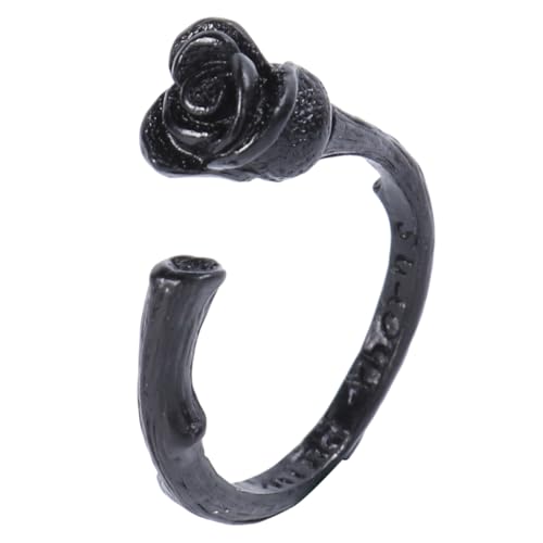 SAFIGLE 1stk Kreativer Ring Damenschmuck Verstellbare Ringe Für Männer Lustiger Ring Damen Ringe Gelenkknöchelring Bandringe Für Damen Vintage-schmuck Für Frauen Parodie-ring Rosen Kamelie von SAFIGLE