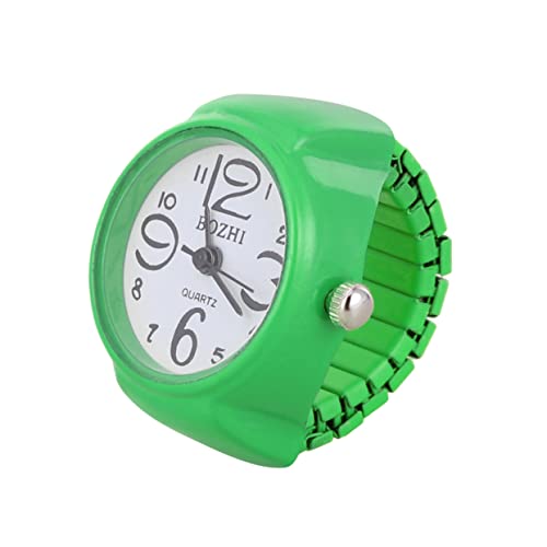 SAFIGLE 1Stk Mini-Uhrenring Rote Ringe für Frauen Finger Watch Ring Mitarbeiter Geschenke mitarbeitergeschenke Uhrengehäuse für Herren Damenuhren modischer Uhrenring männlich Ringuhr Fall von SAFIGLE