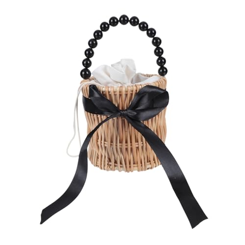 SAFIGLE 1stk Perlentasche Umhängetaschen Damen Strandtasche Für Kinder Damen Tragetaschen Perlenhandtaschen Für Frauen Geldbörsen Für Herren Mit Colgar-mann Reisen Weide Einfach Fototasche von SAFIGLE