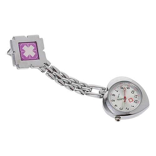SAFIGLE Uhren Für Krankenschwestern Brustuhr Herzform Robuste Legierung Einfach Anzuklipsen Geeignet Für Ärzte von SAFIGLE