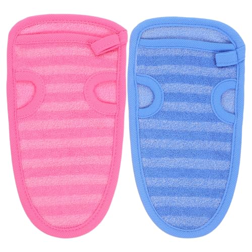 SAFIGLE 2 Bade- und Duschhandschuhe: Duschhandschuh, Spa-Handschuh, Handtuch – zum Reiben des Rückens, Peeling, Waschen und Reinigen – Peeling-Tuch zum Körperpeeling von SAFIGLE