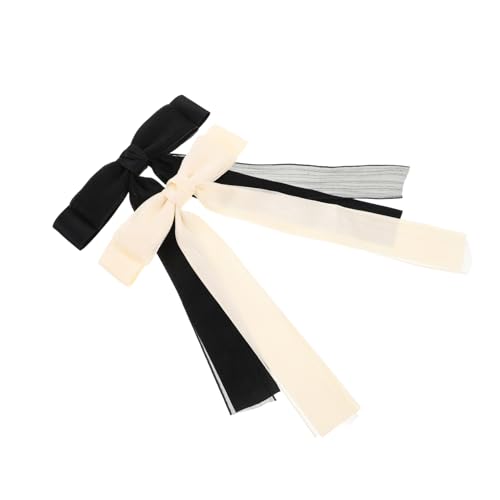 SAFIGLE 2 Haarspangen Mit Schleifen Haarspangen Mit Schleife Süße Haarspangen Mit Schleife Pferdeschwanzhalter Haarschmuck Für Frauen Mädchen Frauen Teenager Kopfbedeckungen von SAFIGLE