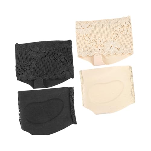 SAFIGLE 2 Paar Spitzensocken Zehenschutzsocken Weit Geöffnete Socken Gel Zehenschutz High Heel Socken Gel Zehenmanschette Offene Zehensocken Damen Großzehenschutz Zehenlose von SAFIGLE