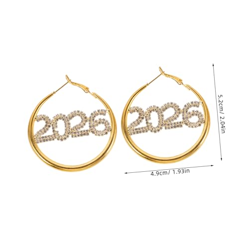 SAFIGLE 2paare Creolen Für Frauen Mit Strasssteinen Baumelnde Ohrringe Mit Funkelndem Strass Elegant Für Partys Und Feiertage Runde Form Leicht Und Angenehm Zu Tragen von SAFIGLE