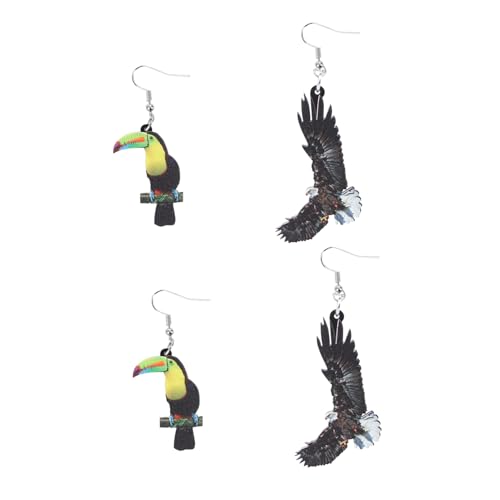 SAFIGLE 2 Paare Damen Ohrhänger Vogelform Ohrschmuck Hängend Leicht Modisch Geschenkidee Party Schmuck von SAFIGLE