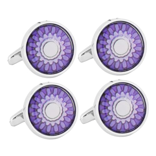 SAFIGLE 2paare Herren Manschettenknöpfe Mit Blumenmuster Französische Hemd Knöpfe Für Formelle Anlässe Und Hochzeitsaccessoires Legierung Hemdaccessoires Für Männer von SAFIGLE