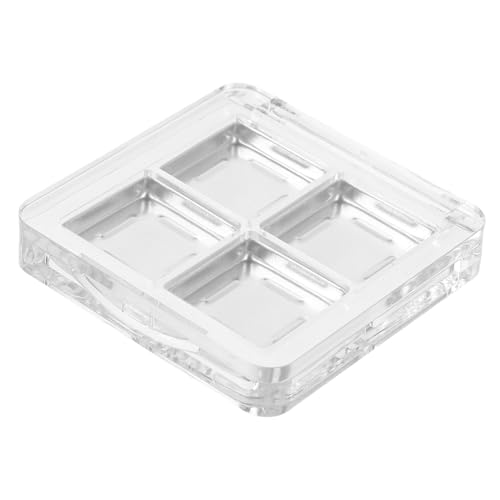 SAFIGLE 2stücke Teilige Transparente Make-up-palette Mit Fächern Leere Lidschattenschale Make-up-tablett Aufbewahrungsbox Für Lippenstift Diy-make-up-organizer Für Schminktisch von SAFIGLE